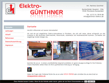 Tablet Screenshot of guenthner-elektro.de